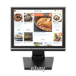 Écran tactile LCD VGA POS 15 pouces pour kiosque restaurant commerce de détail