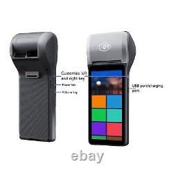 Impression thermique de point de vente mobile POS de 4G Imprimante POS de 5,5 pouces Écran tactile Codes 1D et 2D