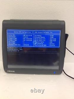 MICROS 400814-101 Poste de travail Workstation 5 avec écran tactile Système de point de vente (POS) Unité FONCTIONNELLE LIVRAISON GRATUITE