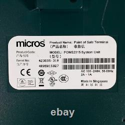 'Micros Workstation PCWS2015 Système de terminal tactile PoS entièrement testé'