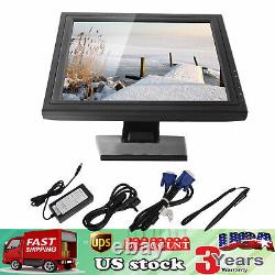 Moniteur LCD tactile de 17 pouces pour PC POS, kiosque de vente au détail, moniteur pour restaurant étanche