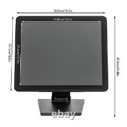 Moniteur de caisse enregistreuse LCD POS de 17 pouces pour entreprise restaurant commerce de détail HDMI/VGA/USB