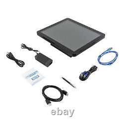 Moniteur de caisse enregistreuse LCD POS de 17 pouces pour entreprise restaurant commerce de détail HDMI/VGA/USB