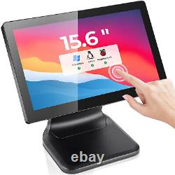 Moniteur tactile LED multi-touch 15,6 pouces avec entrée VGA/HDMI pour commerce de détail et restaurant