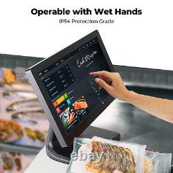 Moniteur tactile LED multi-touch 15,6 pouces avec entrée VGA/HDMI pour commerce de détail et restaurant