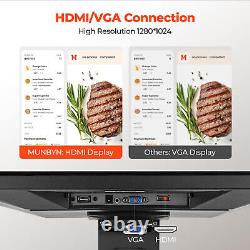 Moniteur tactile LED multi-touch MUNBYN de 19 pouces avec entrée VGA/HDMI pour le commerce de détail