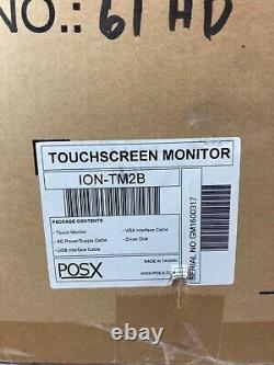 Moniteur tactile POS-X ION-TM2B de 17 pouces, noir, neuf dans sa boîte, pour point de vente.