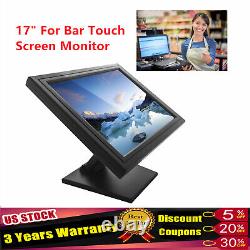 NOUVEAU Moniteur tactile LCD POS 17 pouces écran tactile Kiosque de vente au détail Restaurant Bar