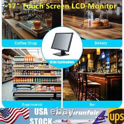 NOUVEAU Moniteur tactile LCD à écran tactile de 17 pouces pour point de vente Kiosque de vente au détail Restaurant Bar