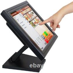 Nouveau Moniteur Tactile POS LCD à Écran Tactile de 17 pouces pour Point de Vente, Kiosque de Vente au Détail, Restaurant, Bar