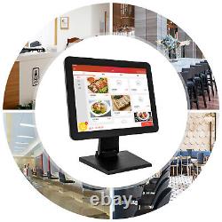 Nouveau POS 15 Écran tactile LED Moniteur tactile pour Kiosque de vente au détail Restaurant Bar