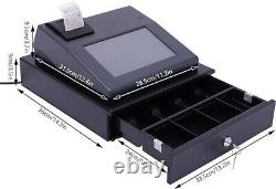 Système POS avec tiroir-caisse, écran tactile et caisse enregistreuse électronique 9801 Plus pour 50 employés.