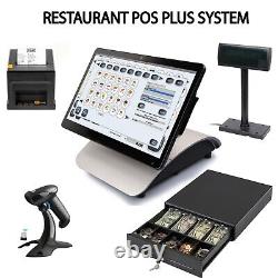 Système de caisse tactile pour restaurant avec CPU INTEL, SSD de 370 Go, 12 Go de RAM et logiciel CRM pour point de vente