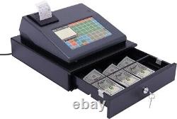 Système de point de vente avec tiroir-caisse électronique à écran tactile et registre de caisse 9801 Plus pour 50 employés.