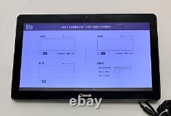 Tablette tactile Elo MSM8690 avec Toast POS, câbles Ethernet et adaptateur d'alimentation