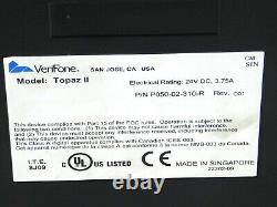 Terminal de point de vente VeriFone TOPAZ XL II P050-02-310R à écran tactile REMIS À NEUF.